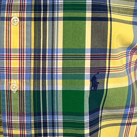 Ralph Lauren short sleeve button down collar shirt. L - Picture 4 of 7